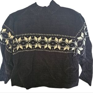 chenille snowflake sweater